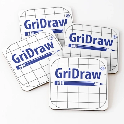 Produk 4 tatakan gelas GriDraw