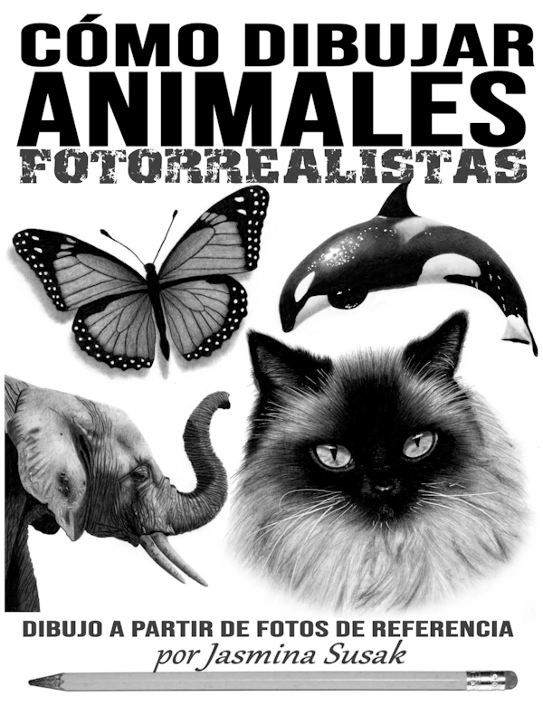 Libro sobre cómo dibujar animales fotorealistas por Jasmina Susak