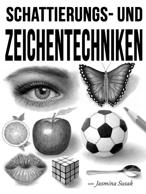 Buch über Schattierung und Zeichnungstechniken von Jasmina Susak